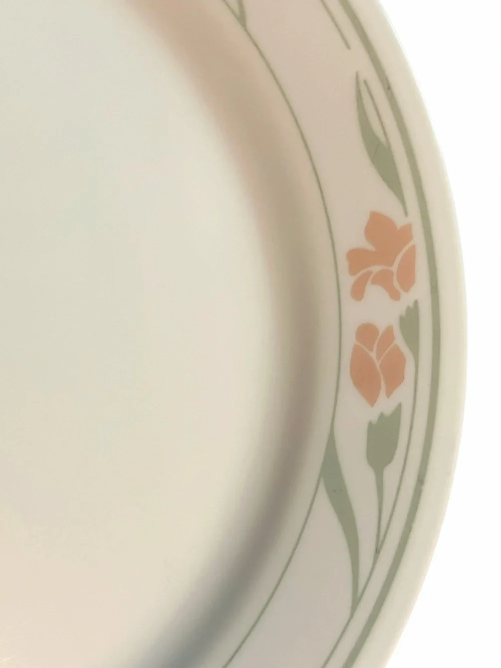 Vintage Corelle Peach Blossom Dinner Plates Set of 4